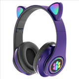 Head-mounted Stereo Cat Claw Bluetooth Headset