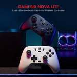 GameSir Nova Lite Wireless Gaming Controller - Ergonomic, Wireless & Wired Connectivity for Switch, for Android, iOS, PC & Steam Games - Turbo Function, Hall Effect Sticks