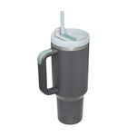 40oz Straw Coffee Insulated Cup With Handle