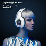 Wireless Gaming Headset Wearing Bluetooth 24g Headset RGB Luminous Headphones