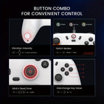 GameSir Nova Lite Wireless Gaming Controller - Ergonomic, Wireless & Wired Connectivity for Switch, for Android, iOS, PC & Steam Games - Turbo Function, Hall Effect Sticks