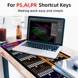 Shortcuts Mouse Pad Large Extended for Ps Ai Pr Final Software Big Office Keyboard Mousepad Gaming Desk Mat Stitched Edge