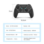 Wireless Controller Dual Vibration Bluetooth Gamepad Programmable Turbo Function For PS4 Console Android IOS PC Joystick