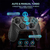 Wireless Controller Dual Vibration Bluetooth Gamepad Programmable Turbo Function For PS4 Console Android IOS PC Joystick