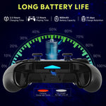 Wireless Controller for PS5 PS4 PS3 IOS Android PC Hall Effect 9-color LED lights Vibration effect PS4 Gamepad