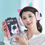 Head-mounted Stereo Cat Claw Bluetooth Headset