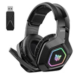 Wireless Gaming Headset Wearing Bluetooth 24g Headset RGB Luminous Headphones