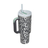 40oz Straw Coffee Insulated Cup With Handle