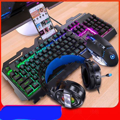 Three-Piece Mouse Headset Manipulator Keyboard And Mouse Cover