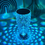 Fish Scale Lamp With USB Port LED Rechargeable Touch Night Light Crystal Lamp For Bedroom Living Room Party Dinner Home Decor Creative Lights