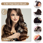 One Step Hair Dryer Hot Air Brush Styler and Volumizer Hair Straightener Curler Comb Roller Electric Ion Blow Dryer Brush