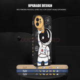Cute Astronaut Phone Case For iPhone - Khaki FQ