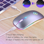 Mouse USB Rechargeable LED RGB